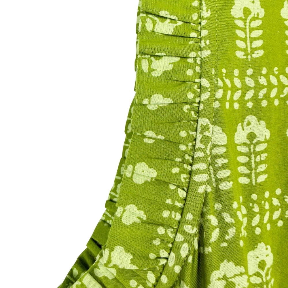 Livro Julie Green Patterned Cotton Ruffle Tiered Maxi Dress Medium - Picture 10 of 16